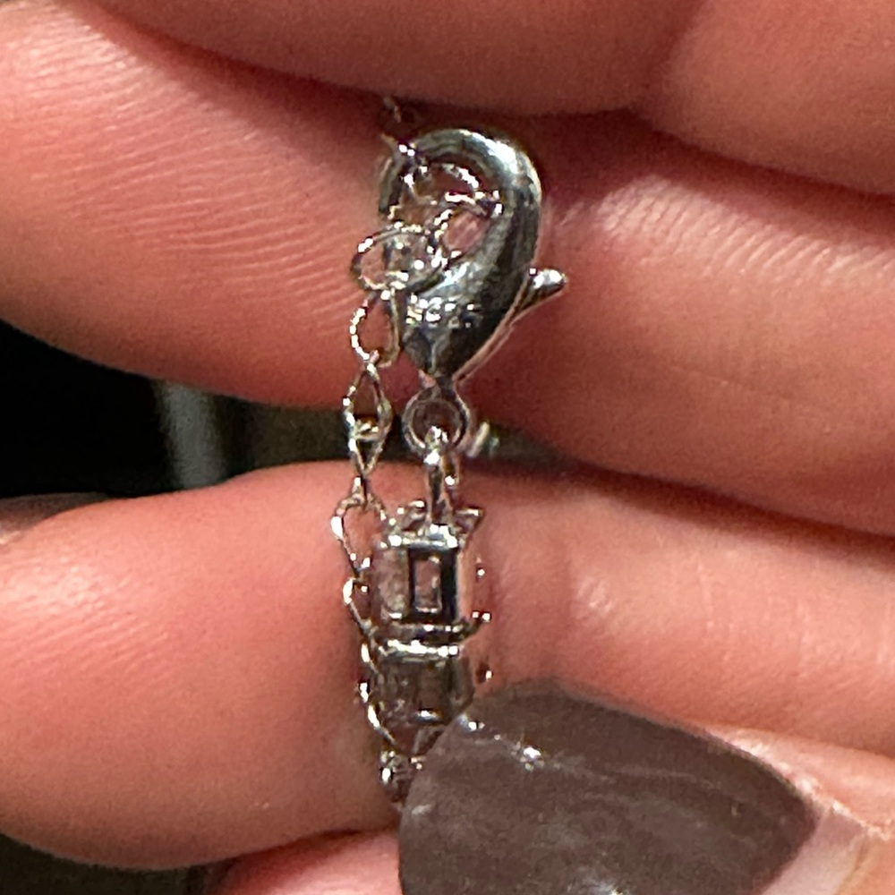 Sterling Silver cubic zirconia  Tennis Choker - Picture 6 of 6